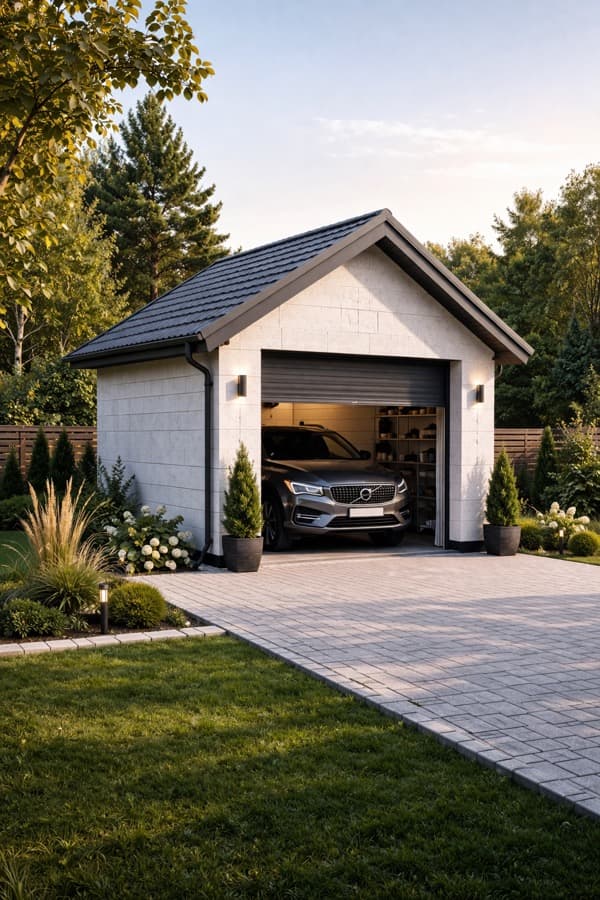 Гараж из газоблоков в Челябинске