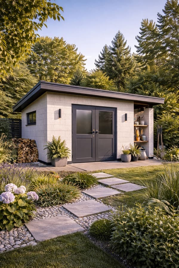 Хозпостройка из газобетона в Челябинске