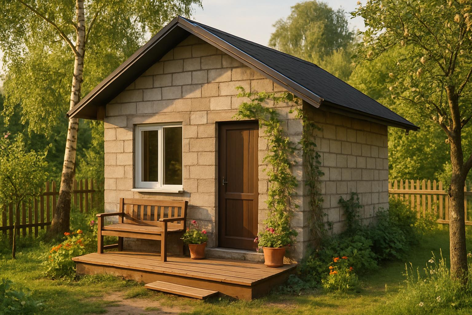 Дом 6×6 из газобетона в Челябинске — расчёт блоков и стоимость